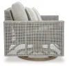 Ashley Furniture P798-821 Seton Creek - Swivel Lounge With Cushion - Gray