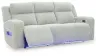 Ashley Furniture PC6420315 Forest Lake - Power Reclining Sofa With Adj Headrest - Alloy