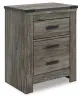 Ashley Furniture B4480-92 Frandern - Two Drawer Night Stand - Gray