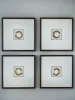 Ashley Furniture A8000491 Dallbourne - Wall Art Set (Set of 4) - White / Gold Finish