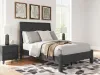 Ashley Furniture B1013B25 Danziar - Full Panel Bed With Low Footboard - Black