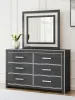 Ashley Furniture PCB3380B1 Ashley Furniture PCB3380B1 Zuraleus - Dresser And Mirror - Black