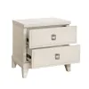 Samuel Lawrence Furniture S916-050 Madison - 2-Drawer Nightstand with USB Port in a Grey-White Wash Finish - Natural