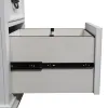 Liberty Furniture 417-HOJ-LSD Allyson Park - L Shaped Desk With Hutch - Wirebrushed White / Charcoal