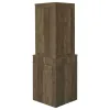 CoasterEveryday 182303 Alviso - 1-Drawer Corner Home Bar Wine Cabinet - Rustic Oak