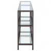 CoasterEssence 801018 Kate - Console Bookcases - Black Nickel