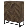 CoasterEveryday 959639 Carolyn - 2 Door Engineered Accent Wood Cabinet - Rustic Oak