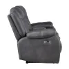 New Classic U2505-25P1-DGY New Classic U2505-25P1-DGY Morello - Console Loveseat With Power Footrest - Gray