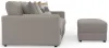 Jackson Furniture Industries 2405/36/37/77/3-18 Jackson Furniture Industries 2405/36/37/77/3-18 Trevor - 2 Piece Extra Deep Oversized Sofa With 1 Included Storage Cocktail Ottoman - Nickel