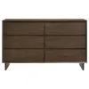Coaster Fine Furniture 225013 Glenwood - 6-Drawer Dresser Cabinet - Warm Brown