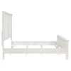 CoasterEssence 201301KEN Sandy Beach - Eastern King Wood Panel Bed - Cream White