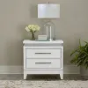 Liberty Furniture 781-BR61 Reflections - Nightstand With Lights and Charging Station - Pearl White