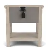 Riverside Furniture 79268 Bennett - One Drawer Nightstand - Frosted Gray