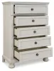 Ashley Furniture B742-45 Robbinsdale - Five Drawer Chest - Youth - Antique White