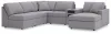 Ashley Furniture 92104S25 Ashley Furniture 92104S25 Modmax - 6-Piece Sectional With Raf Corner Chaise And Audio System Console - Granite