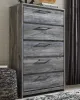 Ashley Furniture B221/46/57/54S/95/B100-13 Ashley Furniture B221/46/57/54S/95/B100-13 Baystorm - 5 Pc. - Chest, Queen Panel Bed with 2 Storage Drawers - Gray