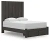 Ashley Furniture PCB3370B4 Ashley Furniture PCB3370B4 Fraluna - Queen Panel Storage Bed - Charcoal