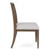 Riverside Furniture 43457 Delia - Wood Back Side Chair (Set of 2) - Nouveau Walnut / Beige
