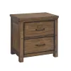 Samuel Lawrence Furniture S918-450 Cambridge - 2-Drawer Nightstand with USB - Brown