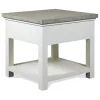 Riverside Furniture 37209 Cora - End Table - Cloud / Fog