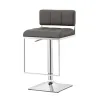 CoasterEssence 100195 Alameda - Adjustable Bar Stool - Chrome And Gray
