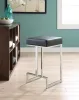 CoasterEveryday 105253 Gervase - Square Counter Height Stool - Black And Chrome