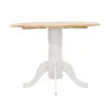 CoasterEveryday 4241 Allison - Round Drop Leaf Extension Dining Table - White