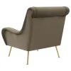 Coaster Fine Furniture 903044 Ricci - Upholstered Saddle Arm Accent Chair - Truffle