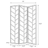 CoasterEveryday 962923 Mila - 3-Panel Room Divider Folding Shoji Screen - Walnut