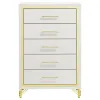Coaster Fine Furniture 224735 Lucia - 5-Drawer Bedroom Chest - White