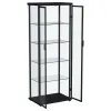 Coaster Fine Furniture 950400 Aero - 5-Shelf Display Curio Cabinet With LED Lighting - Black