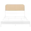 Coaster Fine Furniture 360301Q Amherst - Radio Weave Rattan Metal Queen Bed - White