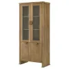 Coaster Fine Furniture 193616 Adina - Tall Display Cabinet - Distressed Light Brown