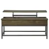 Coaster Fine Furniture 723778-S2 Byers - 2 Piece Lift Top Coffee And End Table Set - Brown Oak