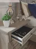 Ashley Furniture B733-92 Lettner - Two Drawer Night Stand - Light Gray