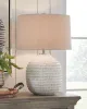 Ashley Furniture L100764 Jamon - Ceramic Table Lamp  - Beige