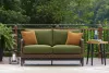 Ashley Furniture P572-835 Horizon Hall - Loveseat With Cushion - Brown / Green