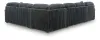 Ashley Furniture 98105S1 Ashley Furniture 98105S1 Midnight-Madness - 4-Piece Sectional With LAF Corner Chaise - Gunmetal