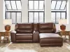 Ashley Furniture PCU62607S4 Ashley Furniture PCU62607S4 DeepWakes - 3-Piece Power Reclining Sectional With RAF Press Back Power Chaise And Storage Console - Canyon