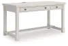 Ashley Furniture H742/34/01A/70 Robbinsdale - 3 Pc. - Home Office Desk, Home Office Desk Chair, Bookcase - Antique White