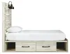 Ashley Furniture B192B13 Ashley Furniture B192B13 Cambeck - Twin Panel Bed With Side Storage Drawers - Whitewash