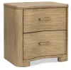 Pulaski Furniture BP432-170QN-KIT2 Pulaski Furniture BP432-170QN-KIT2 Leeza - Queen Upholstered Panel Bed With 2 Nightstands - Brown