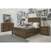 Samuel Lawrence Furniture S918-BR-K1 Cambridge - Queen Panel Bed - Brown