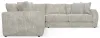 Jackson Furniture Industries 2306/63/59/73-01 Bucktown - 3 Piece Sectional With Extra Thick Cuddler Seat Cushions - Parchment