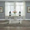 Liberty Furniture 62WH-CD-TRS Liberty Furniture 62WH-CD-TRS Lindsey Farm - Trestle Table - Weathered White & Sandstone