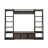 Liberty Furniture 792-OT-WU Mill Creek - 3 Piece Wall Unit Set - Peppercorn