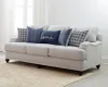 CoasterElevations 511091 Glenn - Upholstered English Arm Sofa - Light Gray And Blue