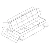 CoasterEveryday 550044 Katrina - Upholstered Tufted Convertible Sofa Bed - Black