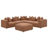 CoasterElevations 551593 Jennifer - Square Upholstered Ottoman - Terracotta