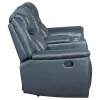 Coaster Fine Furniture 610272 Sloane - Upholstered Padded Arm Reclining Loveseat - Blue